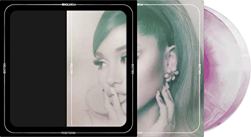 Ariana Grande's Positions Album on Unique Pink Swirl Vinyl LP