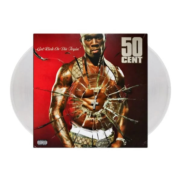 50 Cent - Get Rich Or Die Tryin' - clear double vinyl LP, hip hop