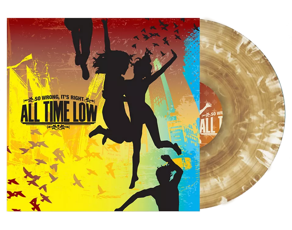 All time lows so wrong its right album on clear champagne colored vinyl lp record