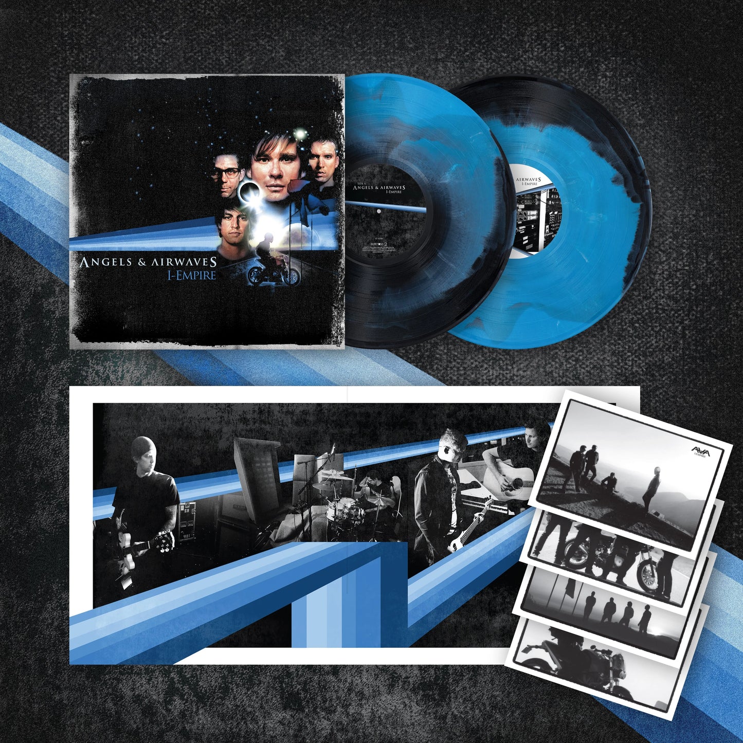 angels and airwaves i empire black and blue vinyl