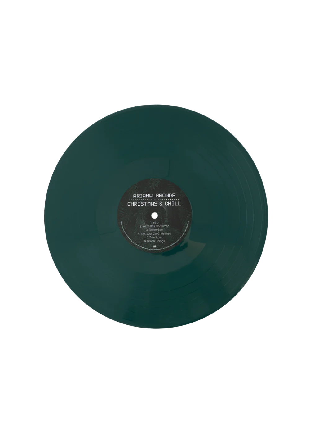 Ariana grandes christmas chill album on color colored vinyl lp record