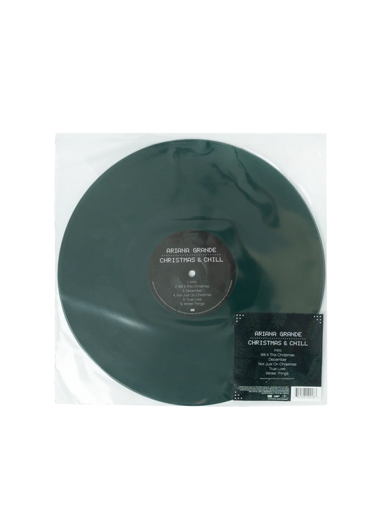 Ariana grandes christmas chill album on color colored vinyl lp record