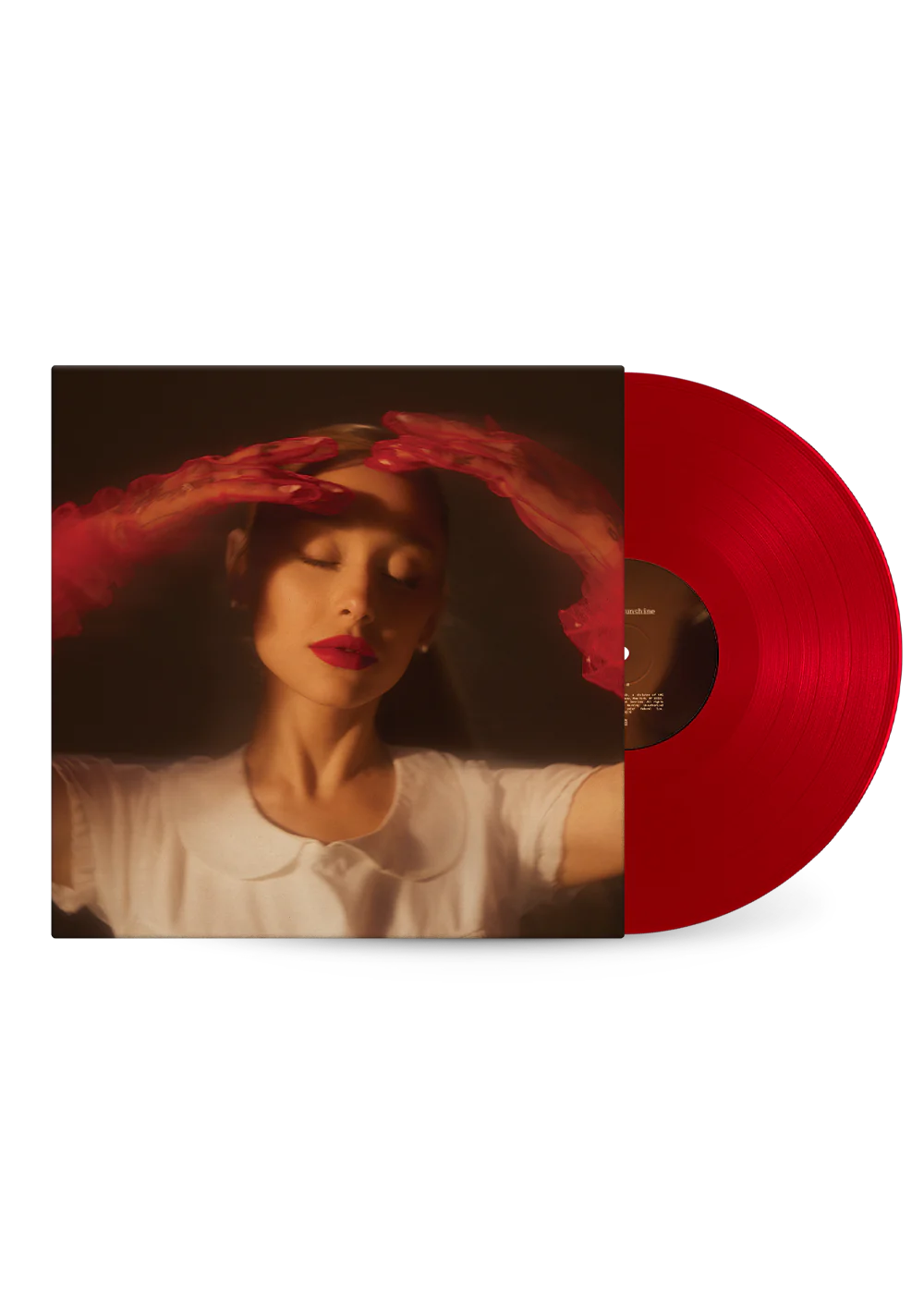 Ariana grande eternal sunshine album no 1 on red color vinyl lp record