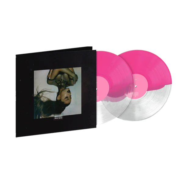 Ariana grandes thank u next album on clear pink vinyl lp record