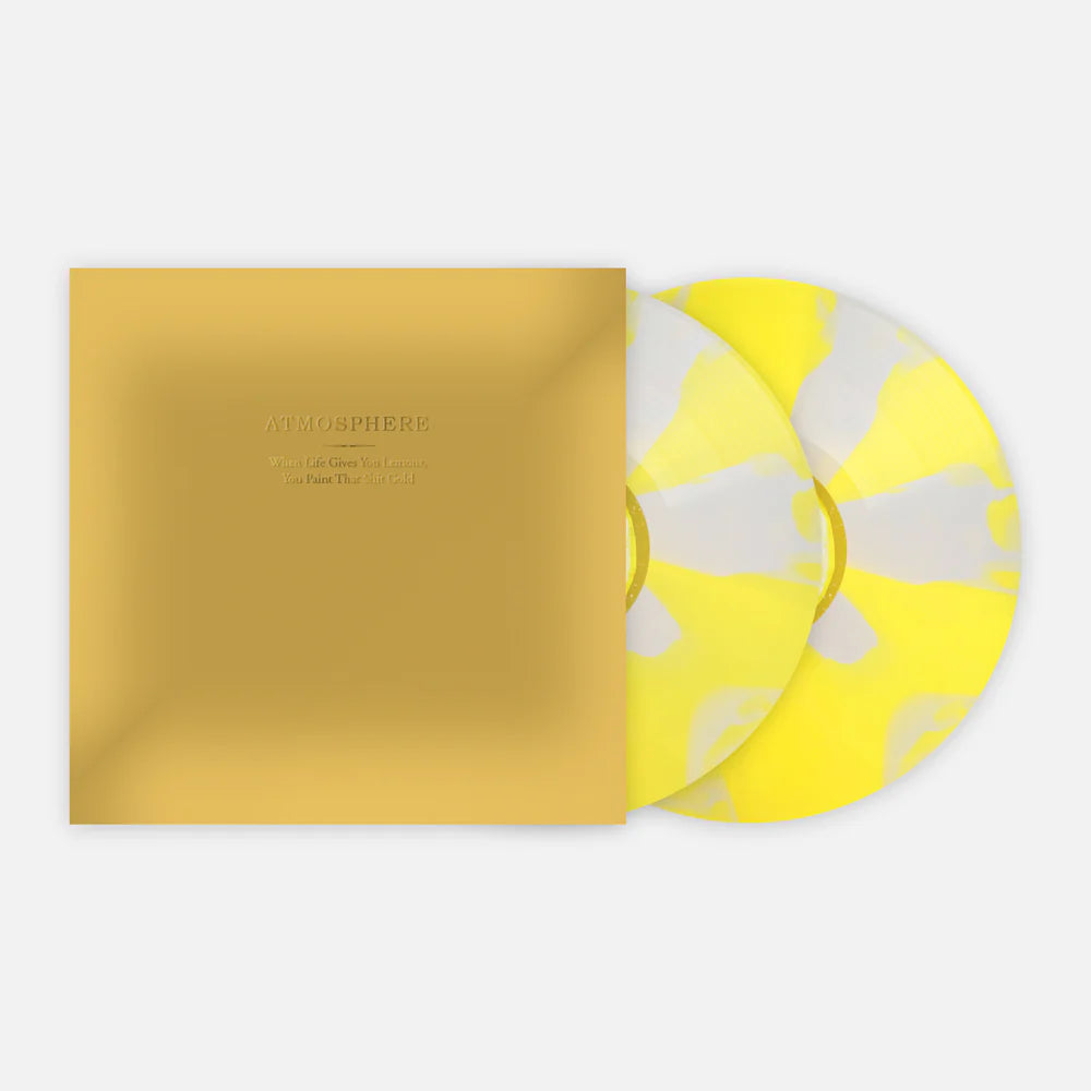 Atmosphere slug ant when life gives you lemons you paint that shit gold album on yellow white color vinyl lp record