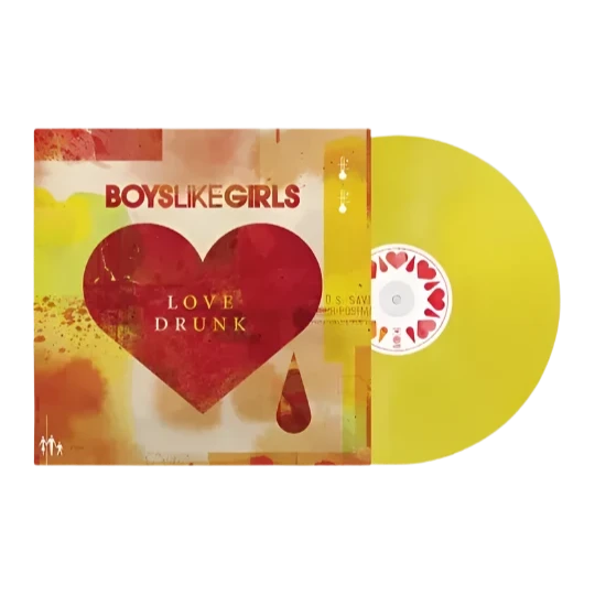 Boys like girls love drunk album on yellow color vinyl lp record