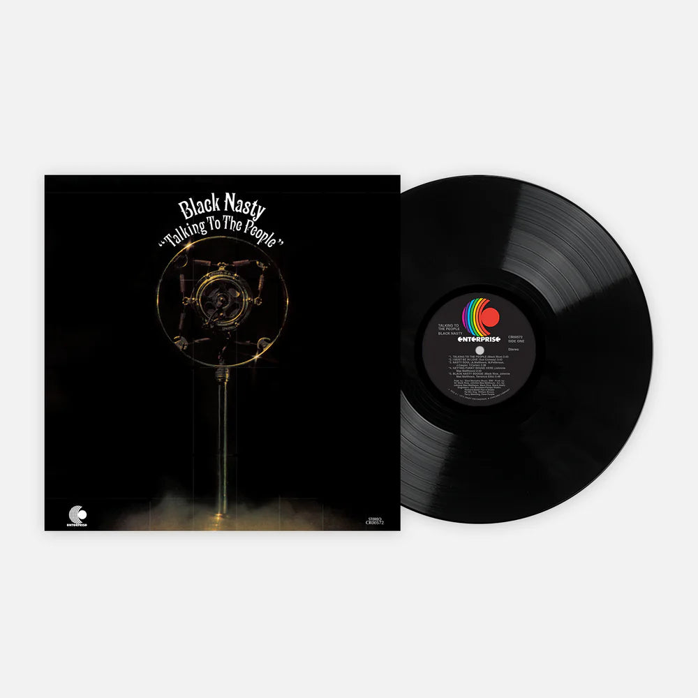 Black nasty talking to the people album on black color vinyl lp record