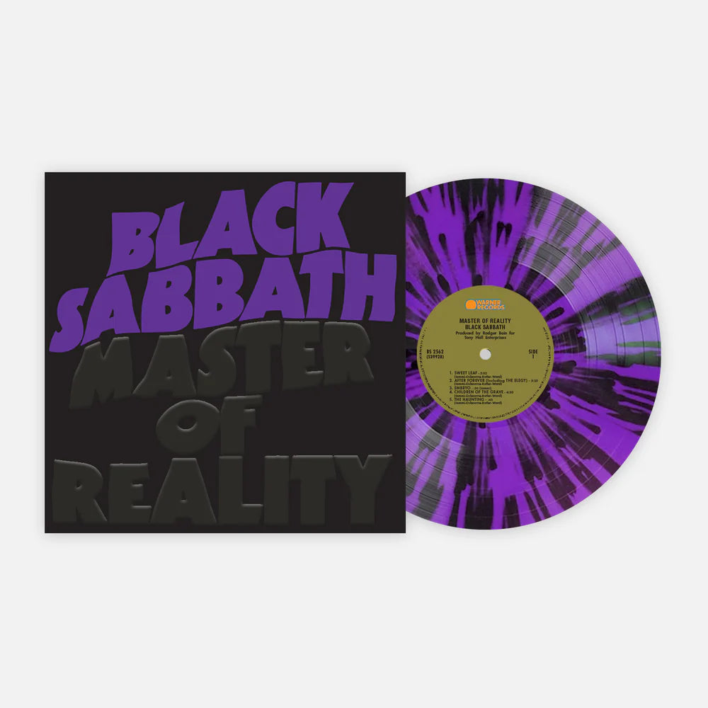 Black sabbath master of reality 2014 remaster album on purple color vinyl lp record