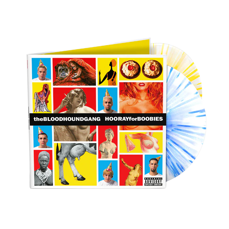 Bloodhound gang hooray for boobies blue yellow splatter vinyl lp record