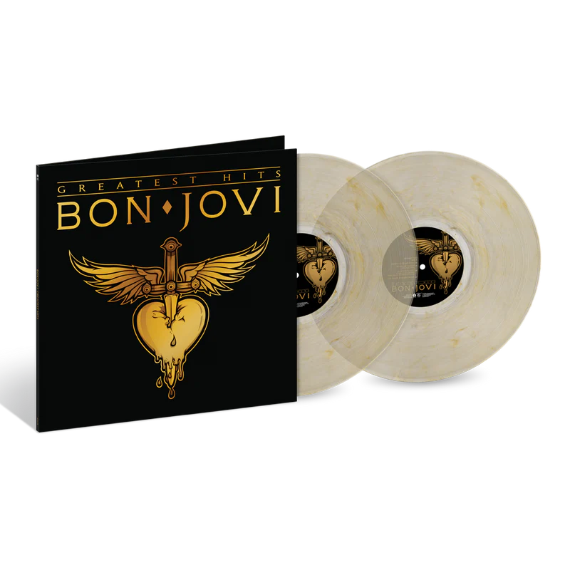 Bon jovi bon jovi greatest hits gold smoke color vinyl lp record