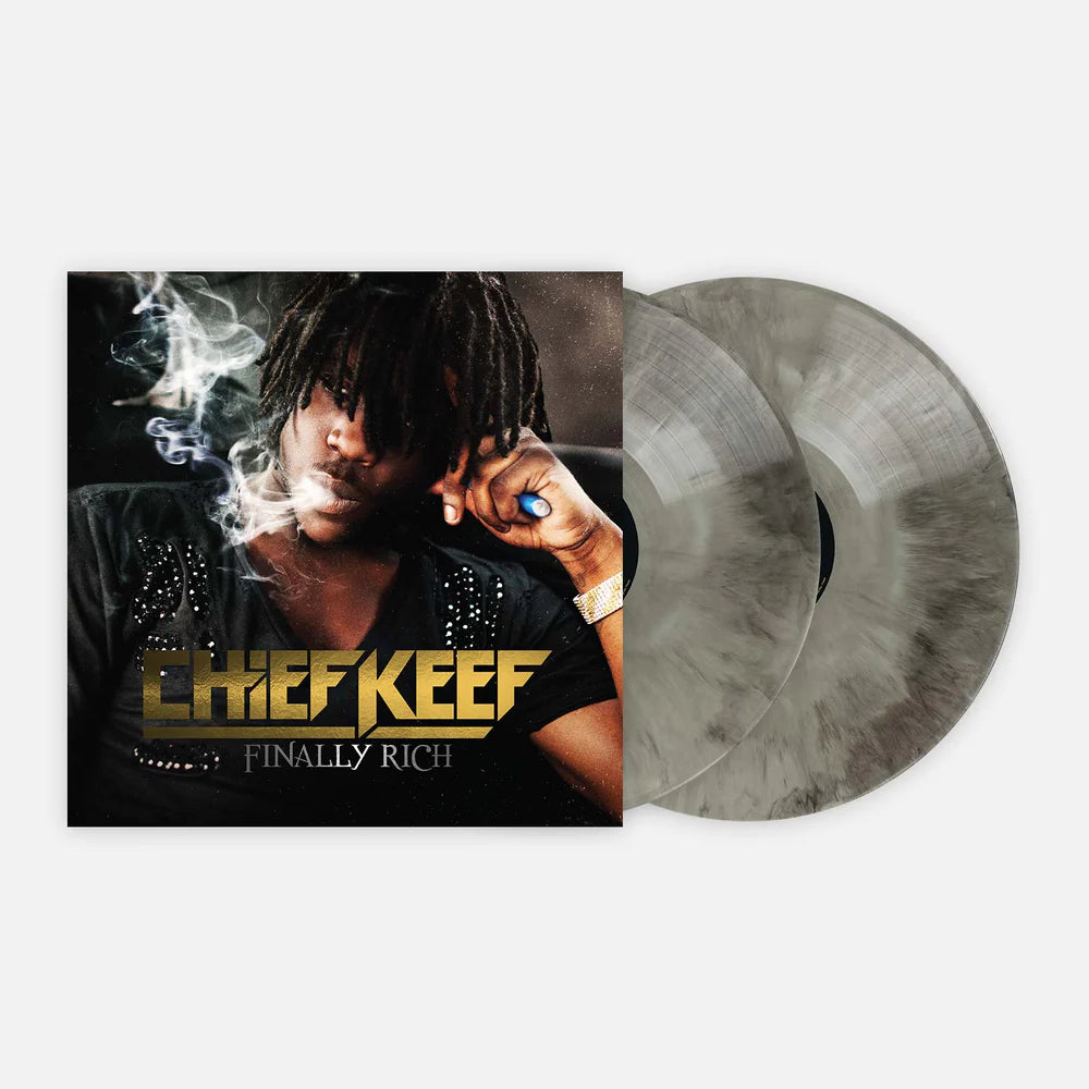 Chief keef finally rich album on silver color vinyl lp record
