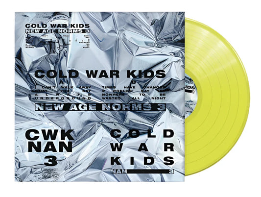 Cold war kids new age norms 3 album on yellow color vinyl lp record