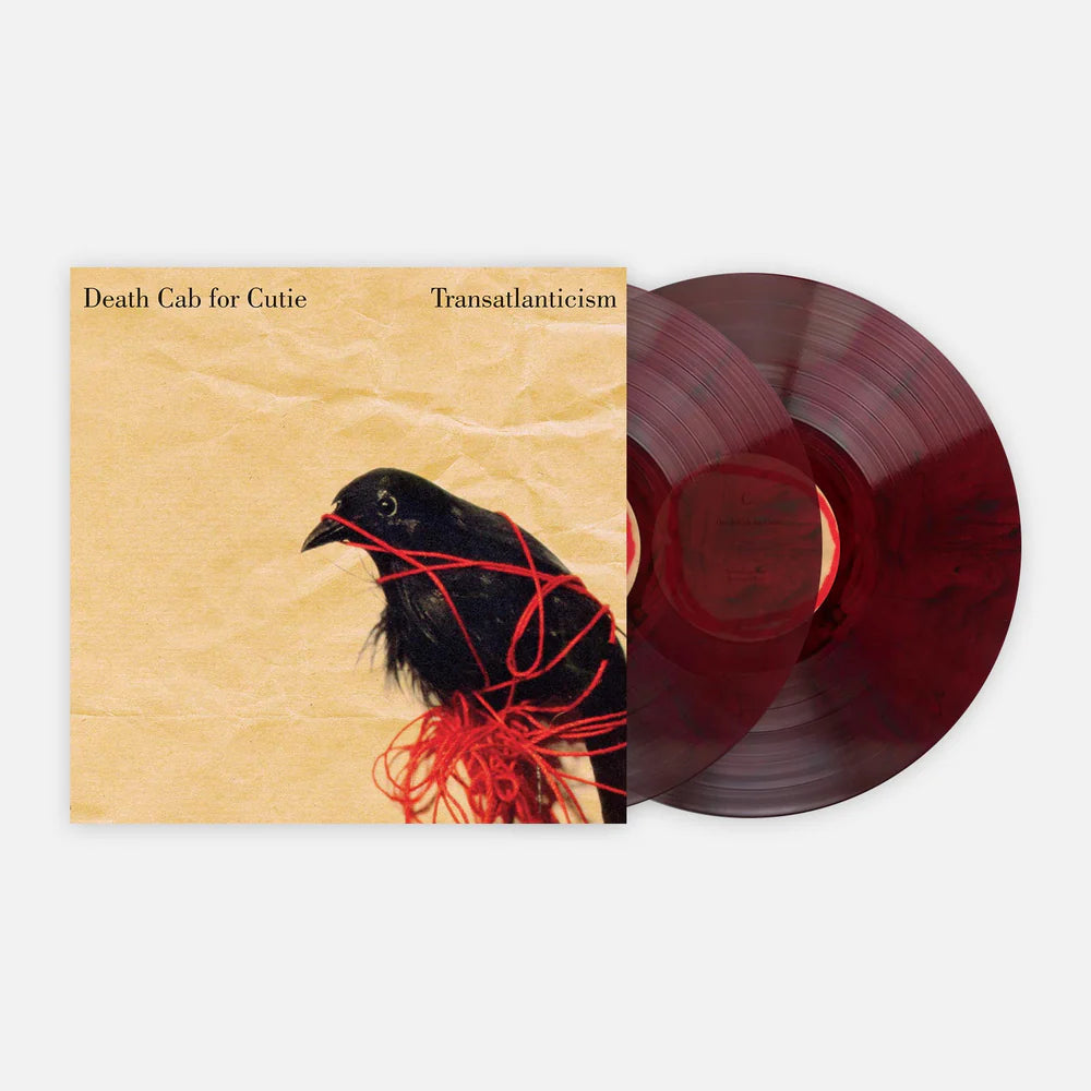 Death cab for cutie transatlanticism album on red black color vinyl lp record