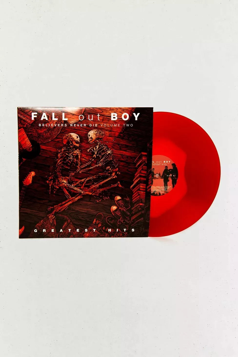 Fall out boy believers never die volume two album on red color vinyl lp record