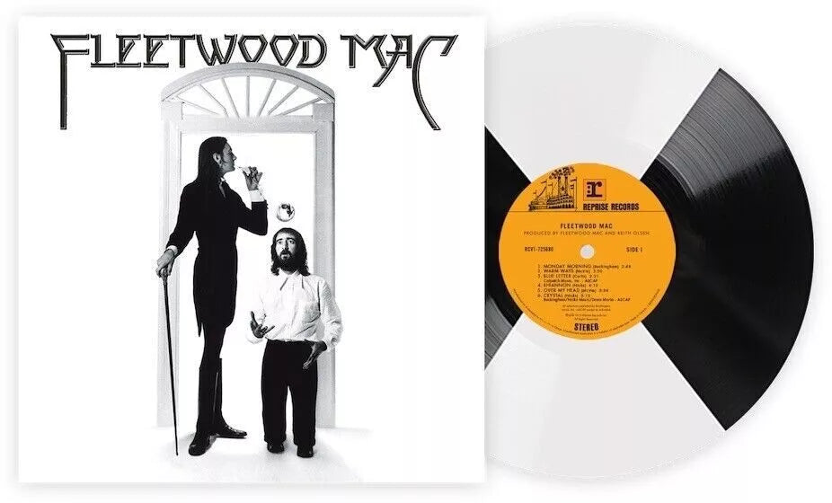 Fleetwood mac fleetwood mac album on white and black color vinyl lp record