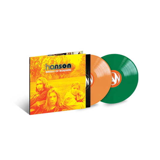 Hanson middle of nowhere album on green and orange color vinyl lp record