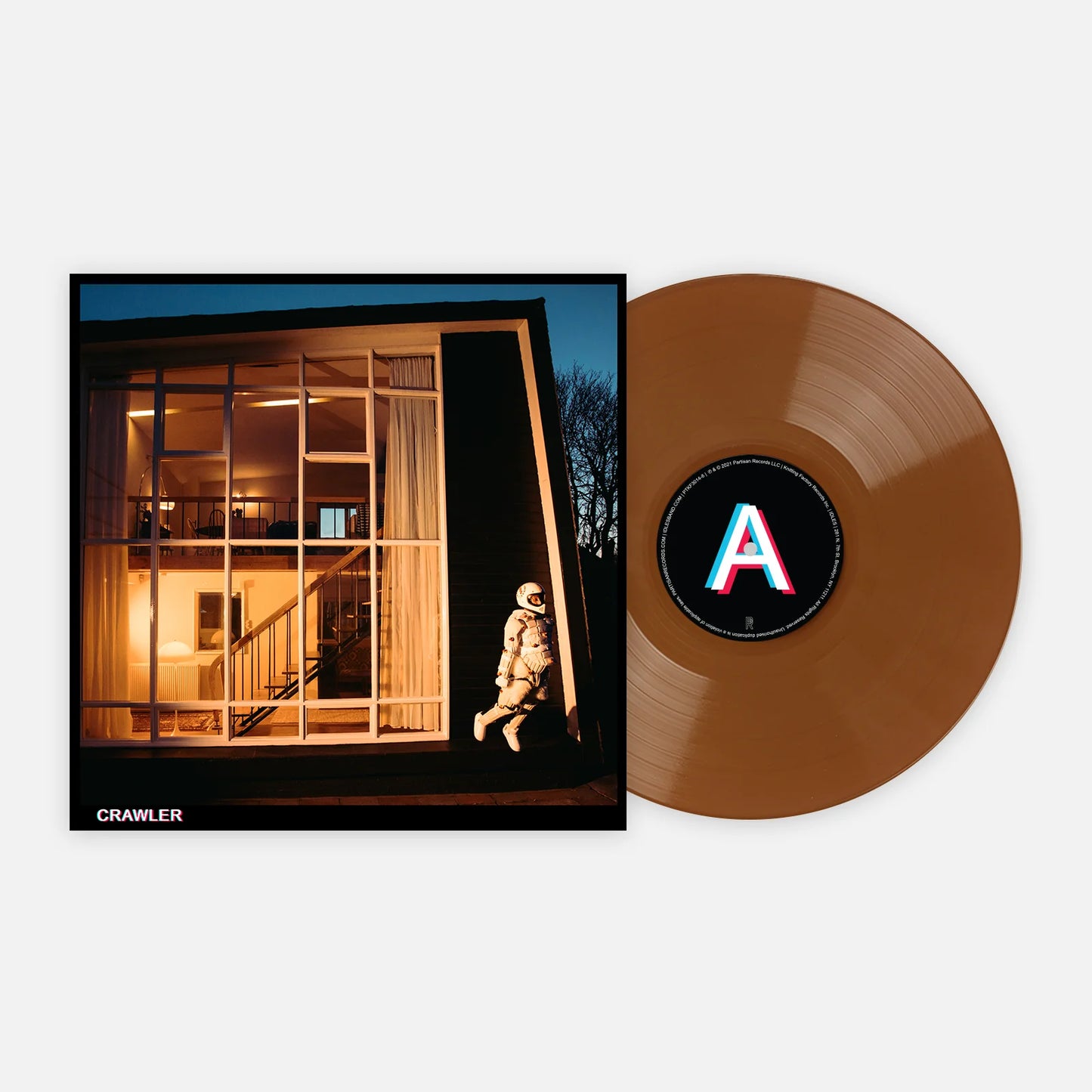 Idles crawler album on tan color vinyl lp record