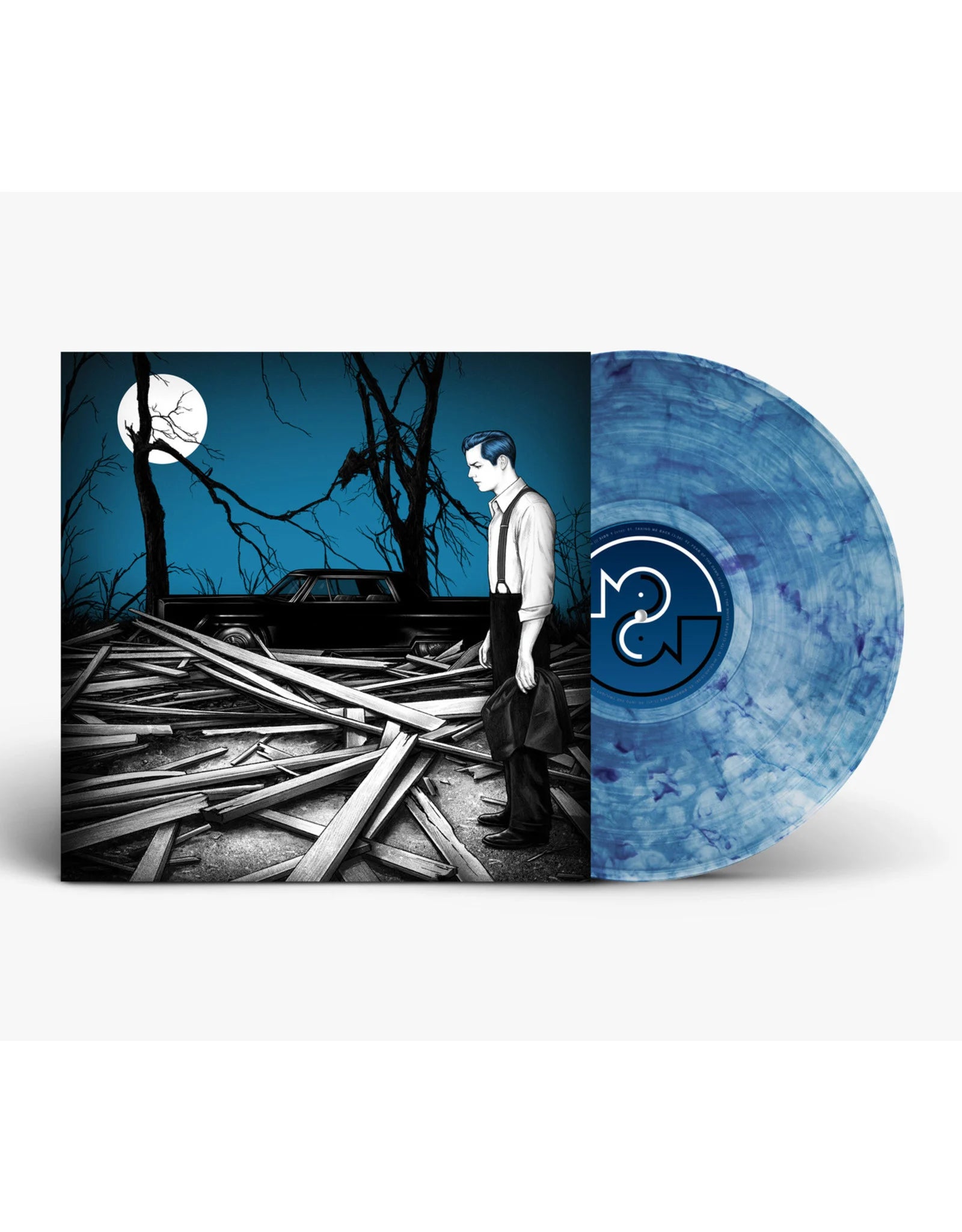 Jack white fear of the dawn album on blue color vinyl lp record