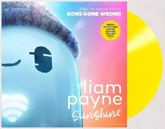 Liam payne sunshine from the motion picture rons gone wrong album on yellow color vinyl lp record