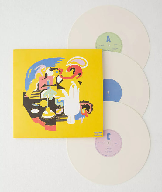 Mac miller faces album on bone white color vinyl lp record
