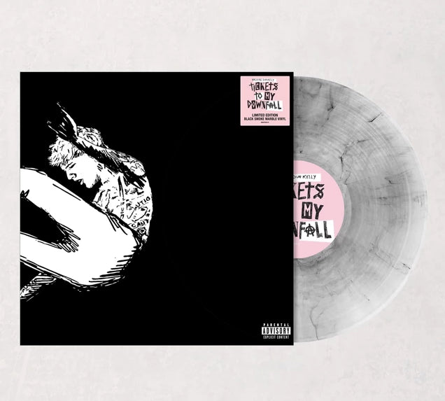 Mgk tickets to my downfall album on grey with black smoke color vinyl lp record