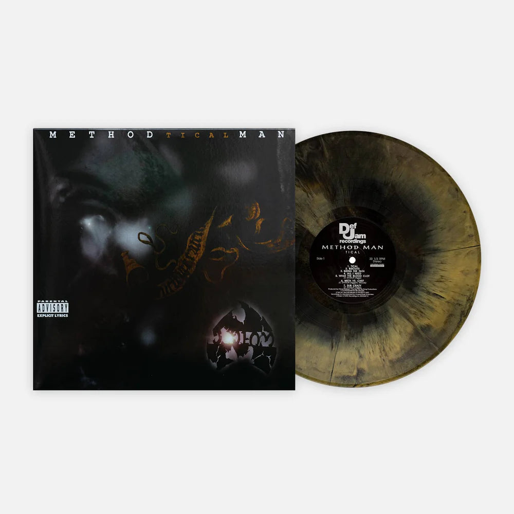 Method man tical album on gold black color vinyl lp record
