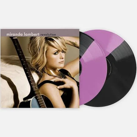 Miranda lambert revolution album on pink and black color vinyl lp record