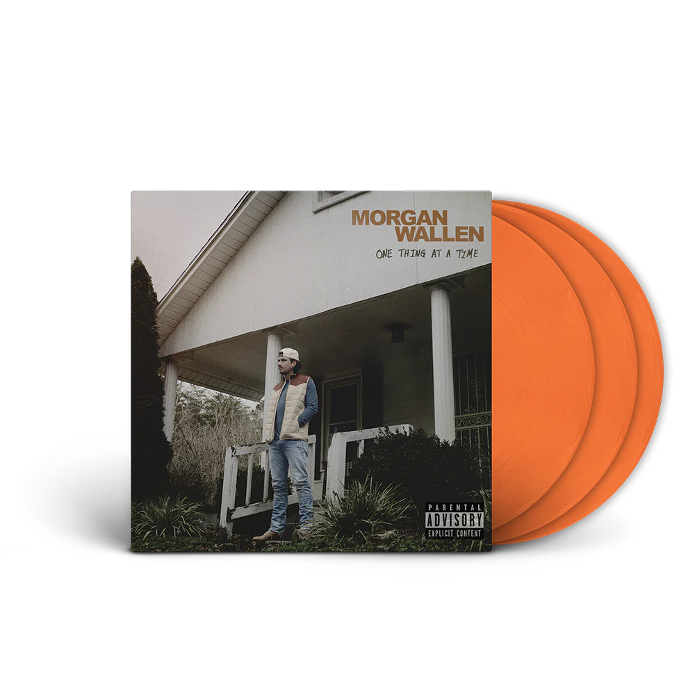 Morgan wallen one thing at a time orange vinyl lp record