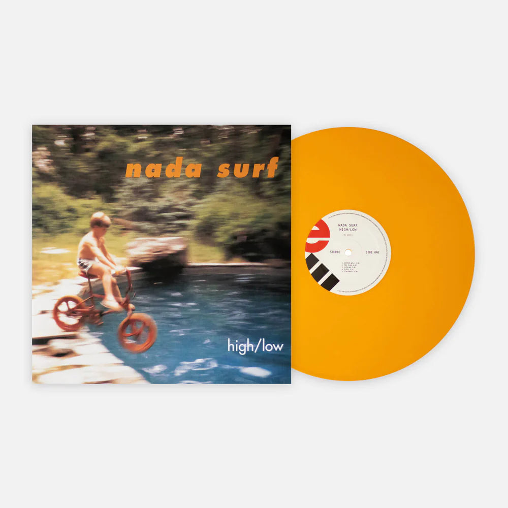 Nada surf high low album on orange color vinyl lp record
