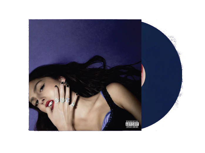 Olivia rodrigo guts album on blue color vinyl lp record