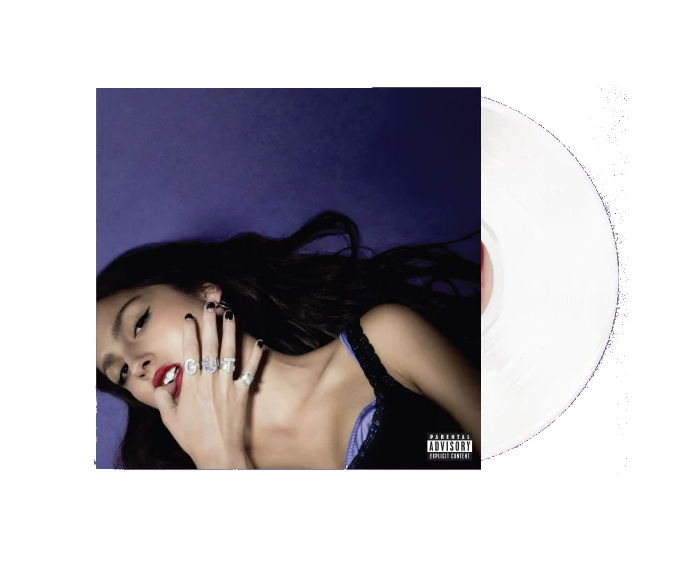 Olivia rodrigo guts album on white color vinyl lp record