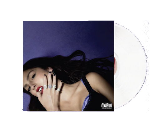 Olivia rodrigo guts album on white color vinyl lp record