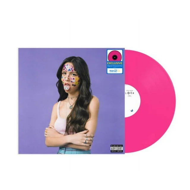 Olivia rodrigos sour album on color colored vinyl lp record