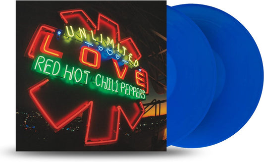 Copy of red hot chili peppers unlimited love album cobalt blue colored vinyl lp record