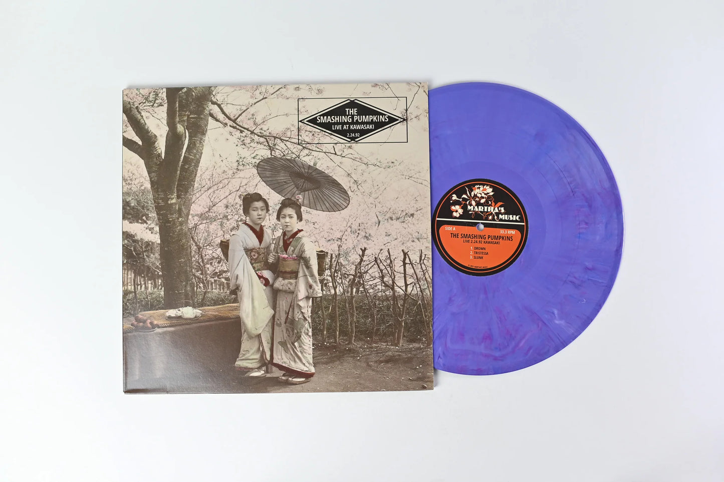 The smashing pumpkins live at kawasaki purple vinyl lp record