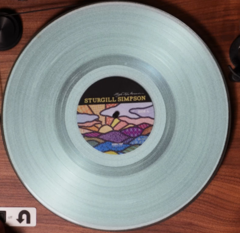 Sturgill simpson high top mountain album on green clear color vinyl lp record
