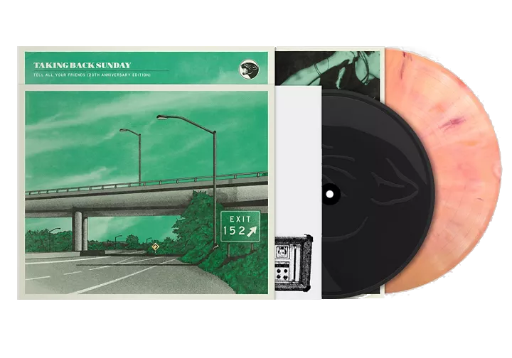 Taking back sunday tell all your friends sangria colored vinyl lp record