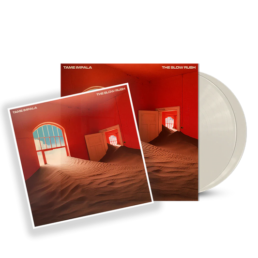 Tame impala the slow rush album on white color 1 vinyl lp record