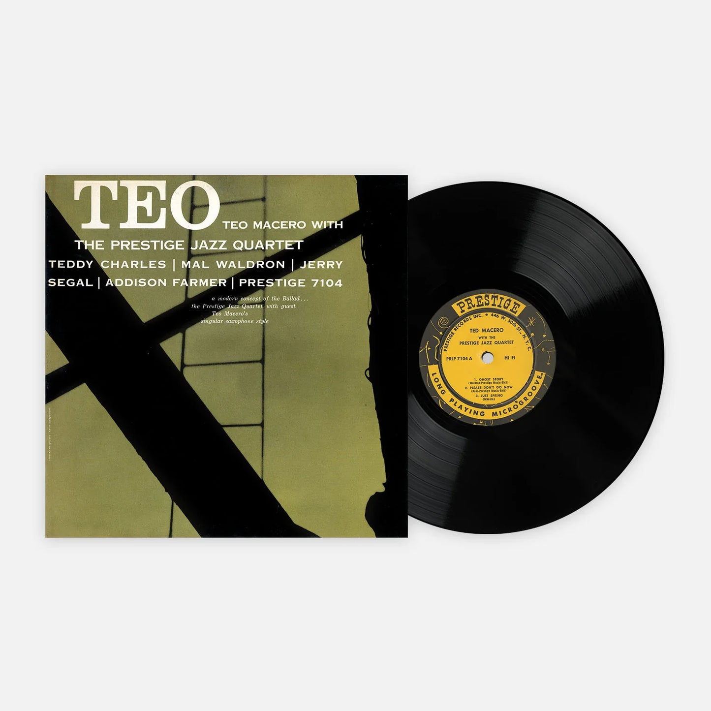 Teo macero the prestige jazz quartet teo macero with the prestige jazz quartet black vinyl lp record