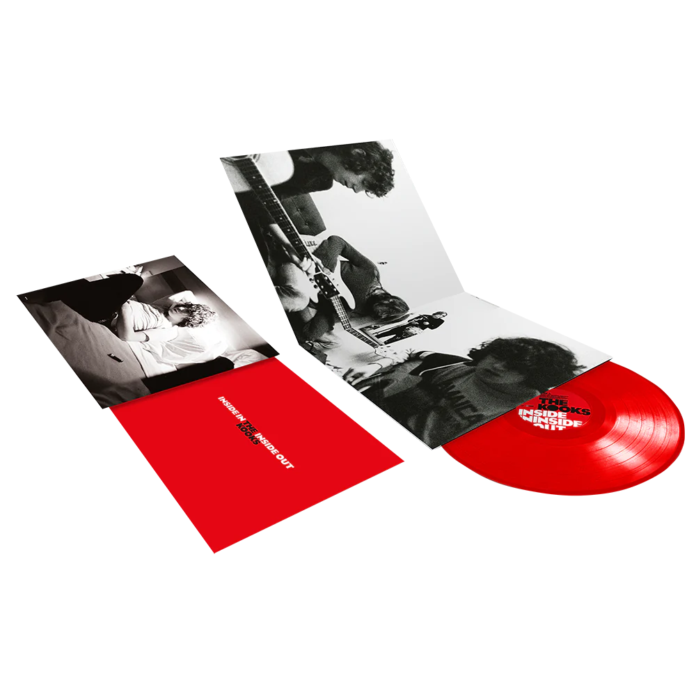 The kooks inside in inside out album on red color vinyl lp record