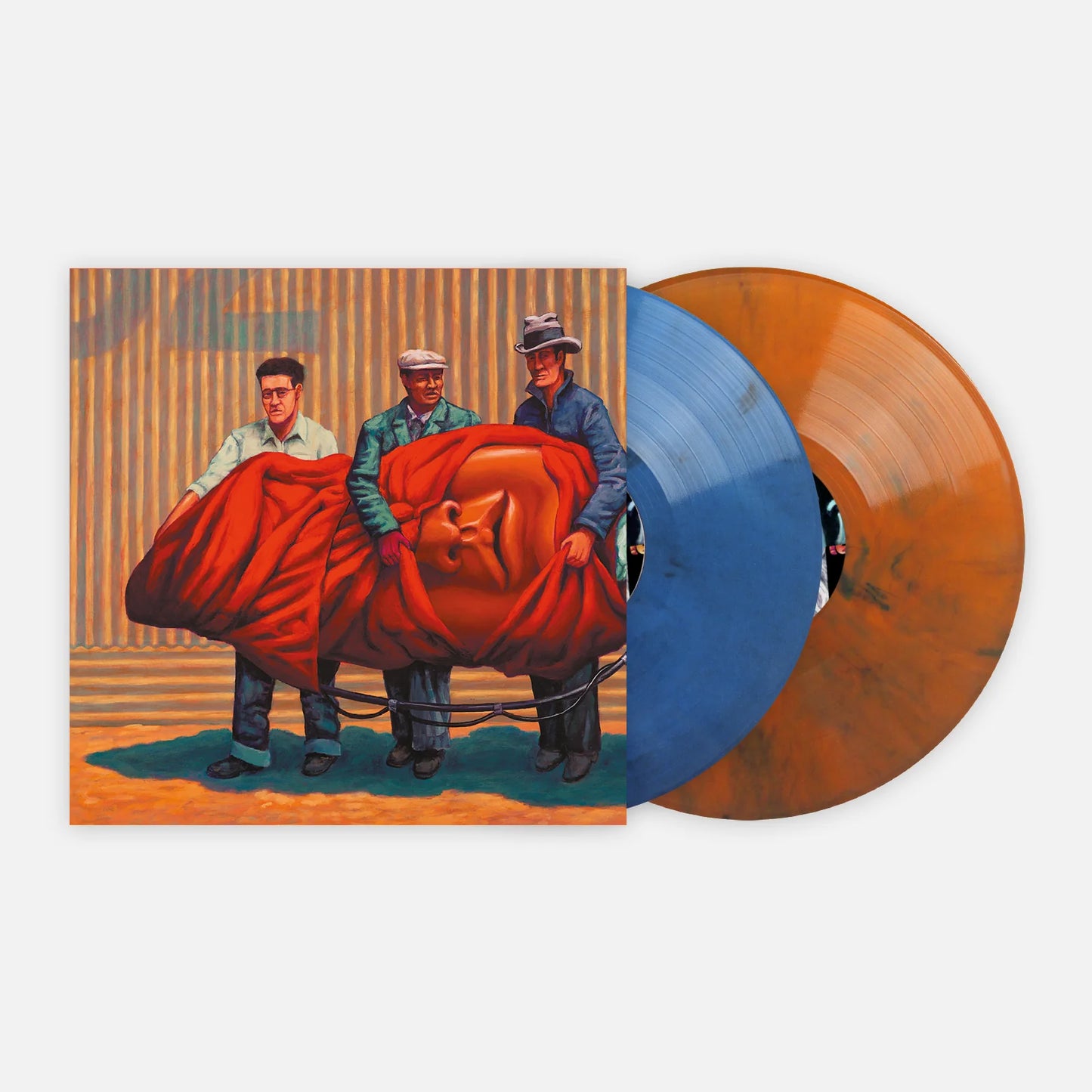 The mars voltas amputechture album on blue orange galaxy variant color vinyl lp record