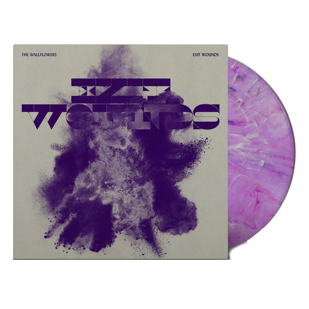 The wallflowers exit wounds album on purple color vinyl lp record