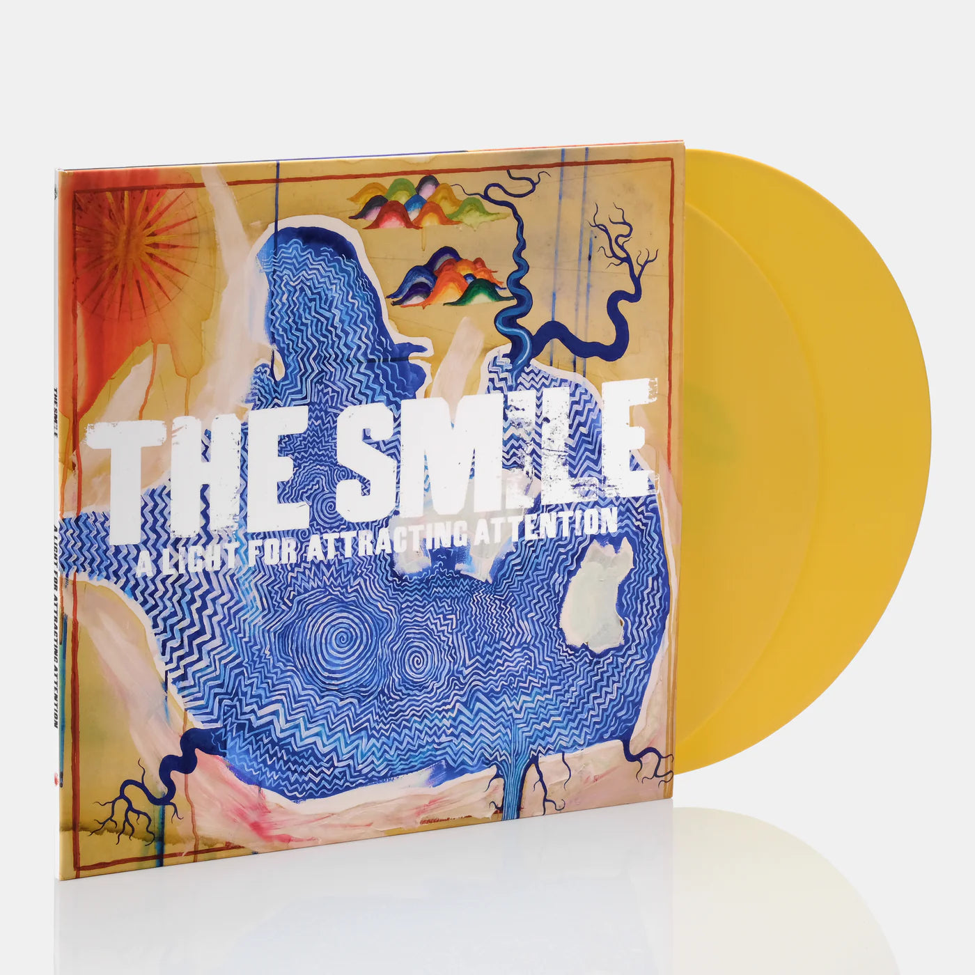 The smile a light for attracting attention yellow vinyl lp record