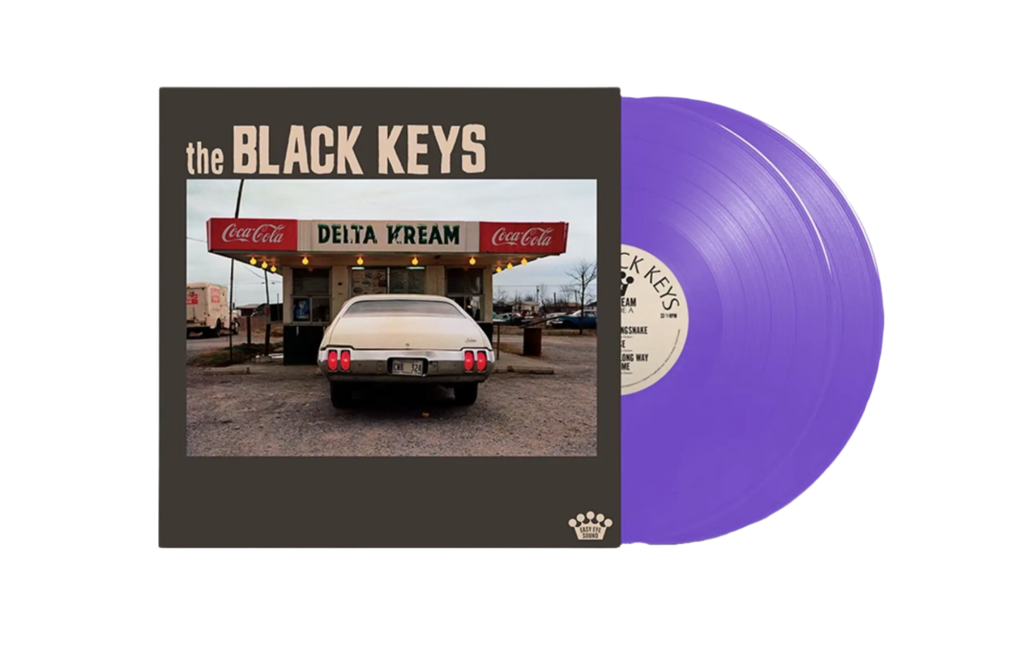 The black keyss delta kream album on purple colored vinyl lp record