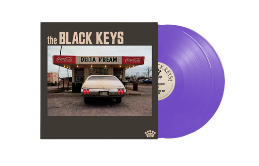 The black keyss delta kream album on purple colored vinyl lp record
