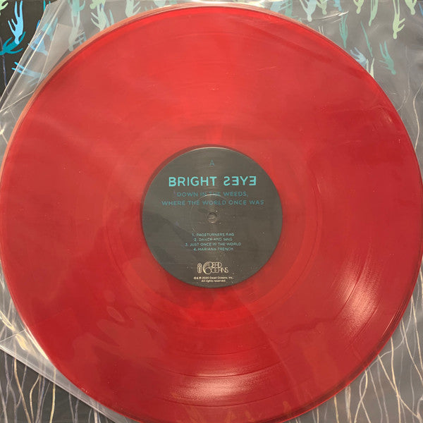 Bright eyess down in the weeds where the world once was album on orange and red colored vinyl lp record