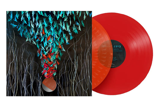 Bright eyess down in the weeds where the world once was album on orange and red colored vinyl lp record