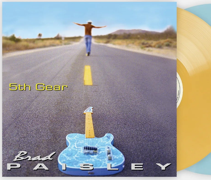 Brad Paisley - 5Th Gear - Yellow Blue Vinyl - LP - Colored Vinyl Record - crate-view