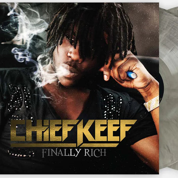 Chief Keef - Finally Rich - Silver Vinyl - LP - Colored Vinyl Record - crate-view