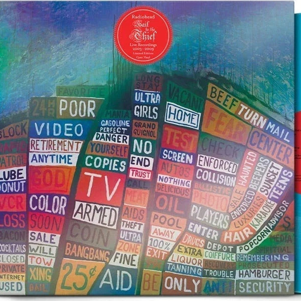 Radiohead - Hail to the Thief Live - Cyan - Vinyl - LP - Colored Vinyl Record - crate-view